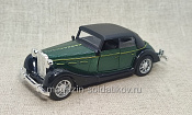 Mercedes-Benz 500K Cabriolet темно-зеленый с черной крышей 1/43 Китай - фото
