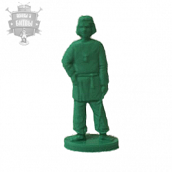 Солдатики из пластика Мальчик, играющий в бабки 2 (зеленый), Воины и битвы