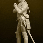 Сборная миниатюра из смолы Прусский кирасир, 75 мм, Altores studio