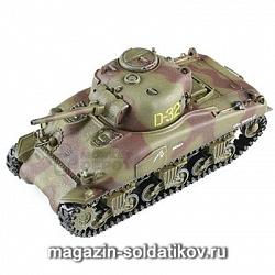 Масштабная модель в сборе и окраске Д Танк в сборе M4A1 Нормандия,1944 (1/72) Dragon (60258) (60258)