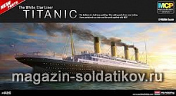 Сборная модель из пластика корабль Титаник The White Star Liner (1:400), Academy