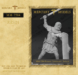 Сборная фигура из смолы Roman Legionary 3-4 AD 75 мм, Mercury Models