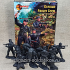 Солдатики из пластика German Panzer Crew (in Combat) WWII 1/32, Mars (32035) (32035)