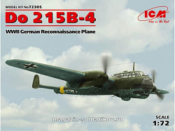 Сборная модель из пластика Do-215B-4, Немецкий бомбардировщик IIМВ (1/72) ICM