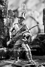 Миниатюра из олова 661 РТ Рядовой легкой пехоты Ломбардийского легиона, 1796-97 гг., 54 мм, Ратник - фото