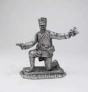 Миниатюра из олова 117 РТ Младший офицер бельгийской линейной пехоты 1915, 54 мм, Ратник - фото
