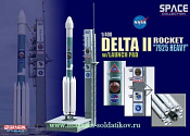 56339 Д  Космический аппарат Delta II  Rocket (1/400) Dragon