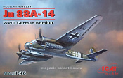 48234 Ju 88A-14, Германский бомбардировщик ІІ МВ (1/48) ICM