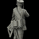 Сборная миниатюра из смолы Барабанщик гренадерских полков. Россия 1812 год, 54 мм, HIMINI