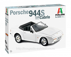 Сборная модель из пластика ИТ Автомобиль PORSCHE 944 S Cabrio (1/24) Italeri