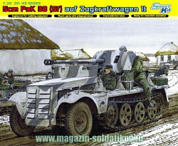 Сборная модель из пластика Д Пушка 5см ПАК 38 на вездеходе (1/35) Dragon (6719) (6719)