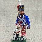 Миниатюра из олова Британский гусар 1815 г., 54 мм, Студия Большой полк (ИЛ1871.12.04.54) (ИЛ1871.12.04.54)
