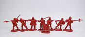 Солдатики из пластика Набор «Испанские воины» (рубиновый цвет), 1/32 Инженеръ Басевичъ для Chintoys - фото