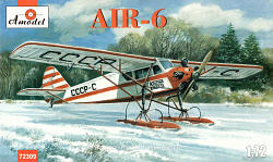 Сборная модель из пластика Советский самолет АИР-6 на лыжах Amodel (1/72)