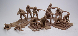 Солдатики из пластика Japanese 12 figures in 6 poses (tan), 1:32 ClassicToySoldiers