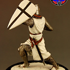 Сборная миниатюра из металла Рыцарь-собрат на службе тевтонского ордена 1242 г, 1:30, Оловянный парад