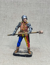 Средневековый артиллерист с прибойником, 54 мм, Студия Большой полк - фото