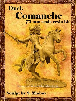 Сборная миниатюра из смолы Duel: Comanche 75 мм, Legion Miniatures