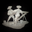 Сборная миниатюра из смолы Ландскнехты, артиллерия, 1505 год, 54 мм, TRILOKA miniatures (TLK-54-030) (TLK-54-030)