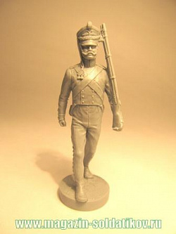 Фигурки из смолы Русский линейный пехотинец, 54 мм, Сказка