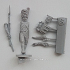 Сборная миниатюра из смолы Сержант гренадёрской роты,идущий, Франция, 28 мм, Аванпост