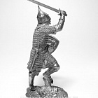 Миниатюра из олова Русский дружинник с мечом, XIII в. 75 мм, Солдатики Публия
