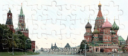 Открытка-пазл «Красная площадь». 24 эл. Материал: картон + изолон Умбум (221 08) (221 08)