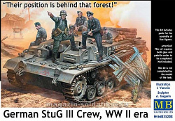Сборные фигуры из пластика MB 35208 Экипаж немецкого StuG III. WWII «Их позиция позади того леса!" (1/35) Master Box