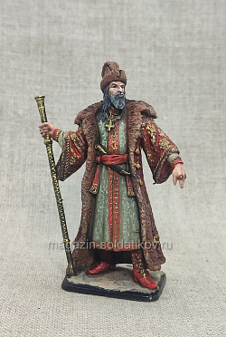 Миниатюра из олова Царь Иван IV Грозный (1530-1584 гг.), 54 мм, Студия Большой полк (ИЛ2816.09.01.54) (ИЛ2816.09.01.54)