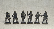 Солдатики из металла 565-052 Русская армия. Полтавское сражение (набор - 6 шт.) - фото