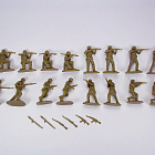 Солдатики из пластика NORTH VIETNAMESE ARMY (Khaki) 16 in 8 (6 weapons), 1:32, TSSD