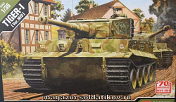 Сборная модель из пластика Танк Tiger-I mid. version «Anniv. 70 Normandy Invasion 1944»(1:35) Академия