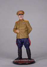 Миниатюра в росписи Маршал Советского Союза Г.К. Жуков, 1945 г., 1:32, Сибирский партизан - фото