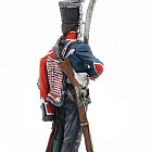 Миниатюра из олова Рядовой белорусского гусарского полка, Россия, 1805-06 гг, 54 мм (БП0432.12.02.54) (БП0432.12.02.54)