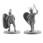 Сборная миниатюра из смолы Армия Карфагена, набор №2, Карфагенские воины 4 фигуры, 28 мм, V&V miniatures