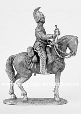 Миниатюра из олова К33 РТ Трубач драгунского полка, 1812-14 гг., 54 мм, Ратник - фото