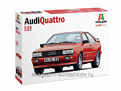 Сборная модель из пластика ИТ Автомобиль Audi Quattro (85/B2) 1981 (1/24) Italeri - фото