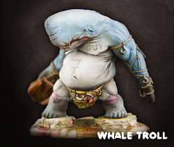 Whale troll, 28 mm Punga miniatures