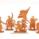 Солдатики из пластика Запорожские казаки (8 шт, красная медь) 52 мм, Солдатики ЛАД