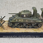 Модель в боксе M4A3E8 Sherman с устройством для преодоления брода 1/72 (208-171) (208-171)