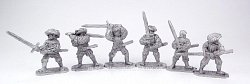 Солдатики из металла Пешие ландскнехты - мастера меча, XV век (пьютер) 40 мм, Три богатыря