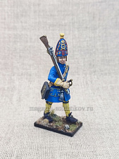 Миниатюра из олова Гренадер шведской пехоты в походе, 54 мм, Студия Большой полк - фото