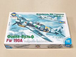 Alanger 49028 Истребитель ВС Германии Focke Wulf Fw 190A (1/72) (Q445-233) (Q445-233)