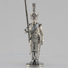 Сборная миниатюра из металла Офицер-орлоносец, стоящий, Франция 1806-1813 гг, 28 мм, Аванпост
