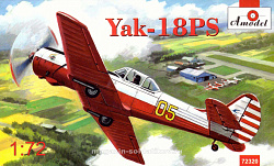 Сборная модель из пластика Пилотажный самолет Як-18ПС Amodel (1/72)