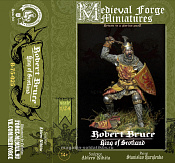 Сборная миниатюра из смолы Robert Bruce, King of Scotland 75 mm, 1:24 Medieval Forge Miniatures - фото