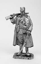 Миниатюра из олова 257 РТ Серб офицер, 54 мм, Ратник - фото