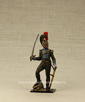 Миниатюра в росписи Офицер шевалежерского полка,1:32 - фото