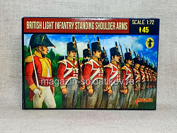 Солдатики из пластика British Light Infantry Standing Shoulder Arms (1/72) Strelets (297) (297)