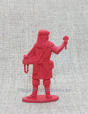 Солдатики из пластика Киевская Русь. Мирный житель. Армландский разносчик Мартин (красный), Воины и битвы - фото